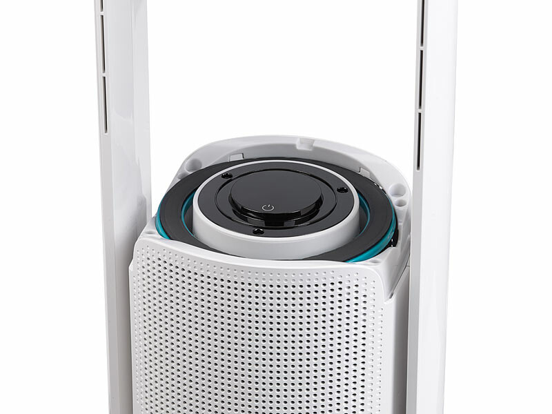 Ventilateur Colonne Sans Pales Avec Télécommande - 8 Vitesses, Oscillation 90°, Minuterie 8h, Purificateur D'air - Silencieux Pour Chambre, Bureau