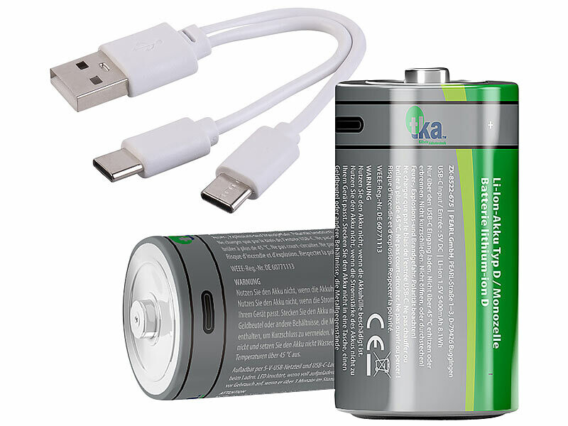 Pile USB remplacez la pile rechargeable au lithium AA 1 200 cycles