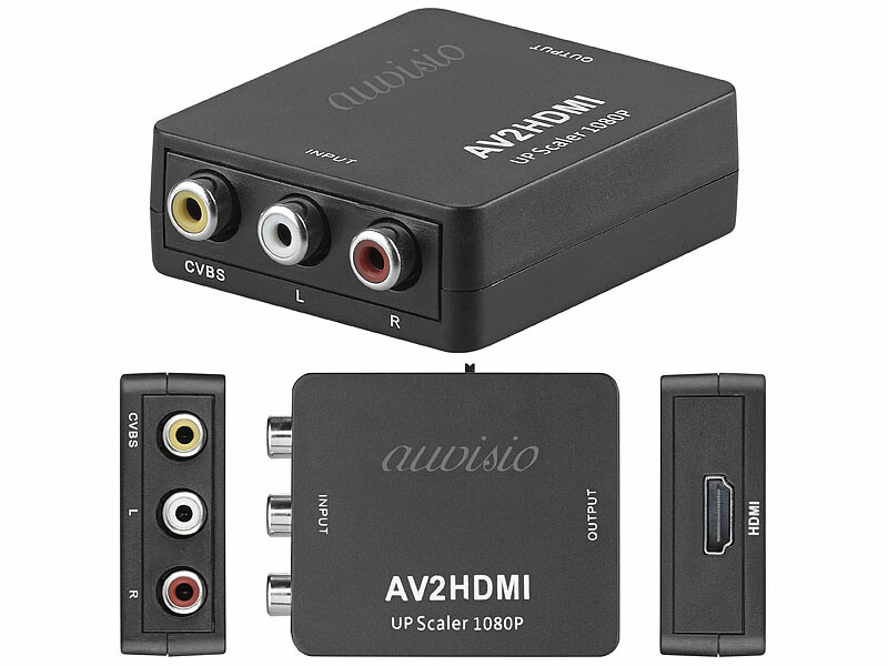 Adaptateur AV Audio Vidéo CABLE CINCH HDMI Mâle vers 3 RCA Pour