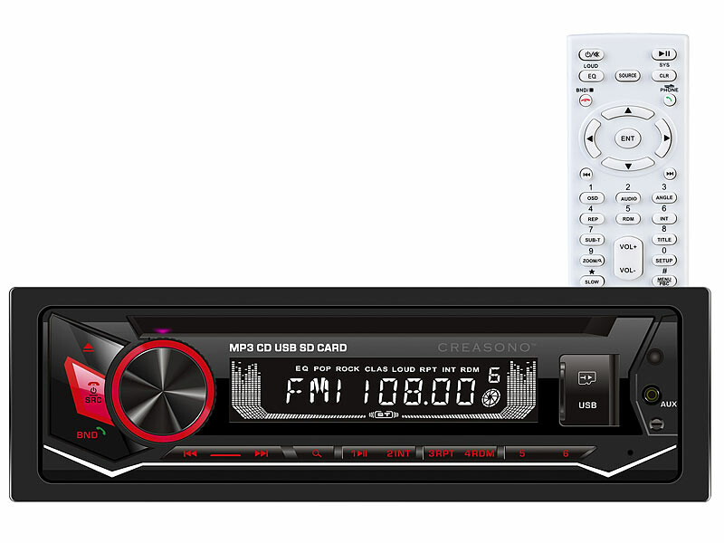 Autoradio CAS-1600.bt, Audio embarquée