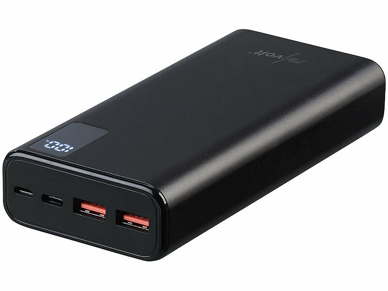 Batterie de secours 20000 mAh PB-520.v2 avec 2 ports USB-A et 1 port USB-C, Batteries de secours