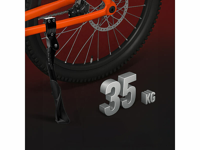 Support de béquille arrière latéral réglable pour vélo, support de stationnement, support de vélo en alliage d'aluminium, accessoires de cyclisme, VTT  18