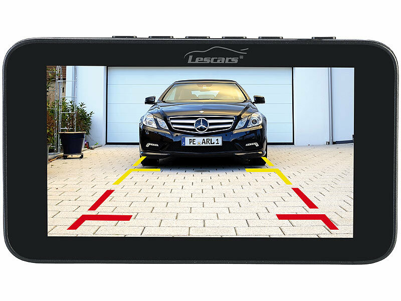 Caméra de recul solaire sans fil avec écran et aide au stationnement  Lescars [PEARLTV.FR] 