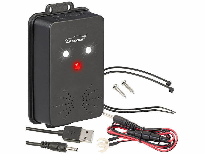 Lescars : Dispositif anti-martre à ultrasons 17/29 kHz / 118 dB pour  batterie auto 12 V - Outillage de jardin à main - Achat & prix