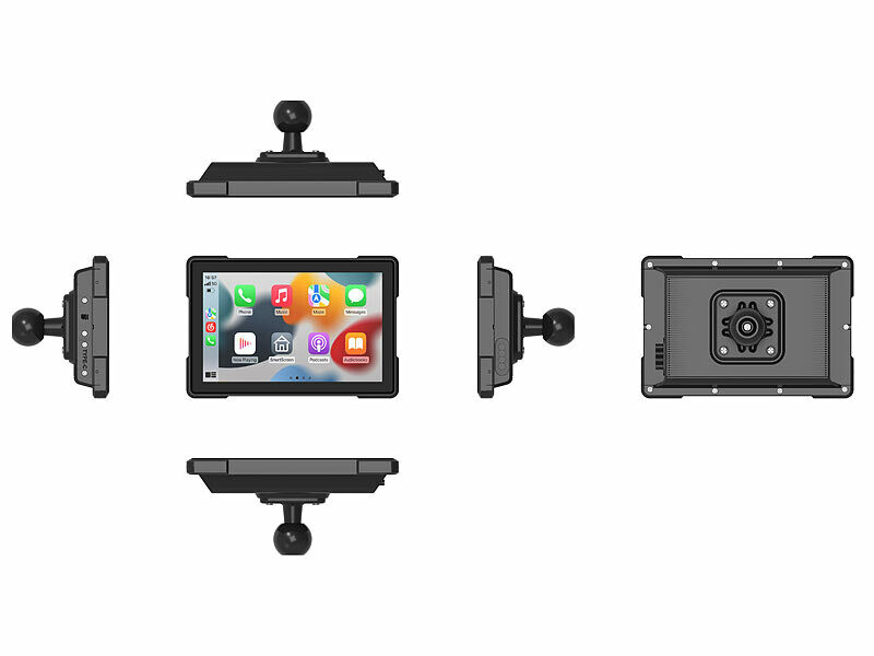 écran Tactile étanche Ipx7 Kaolali Écran Moto KAOLALI 7 CarPlay Android Auto - GPS IPX7 Étanche | Navigation Sans Fil Bluetooth écran Moto KAOLALI 7 CarPlay