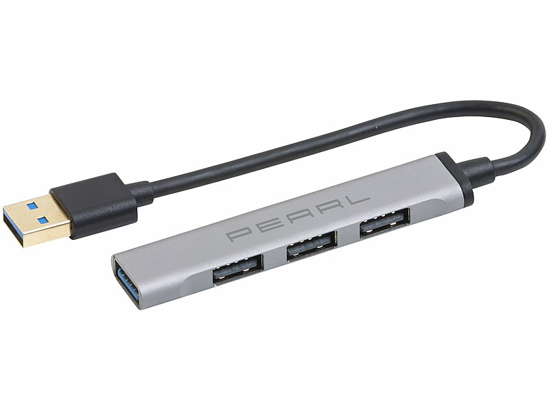 Hub USB passif avec 3 ports USB 2.0 et 1 port USB 3.0