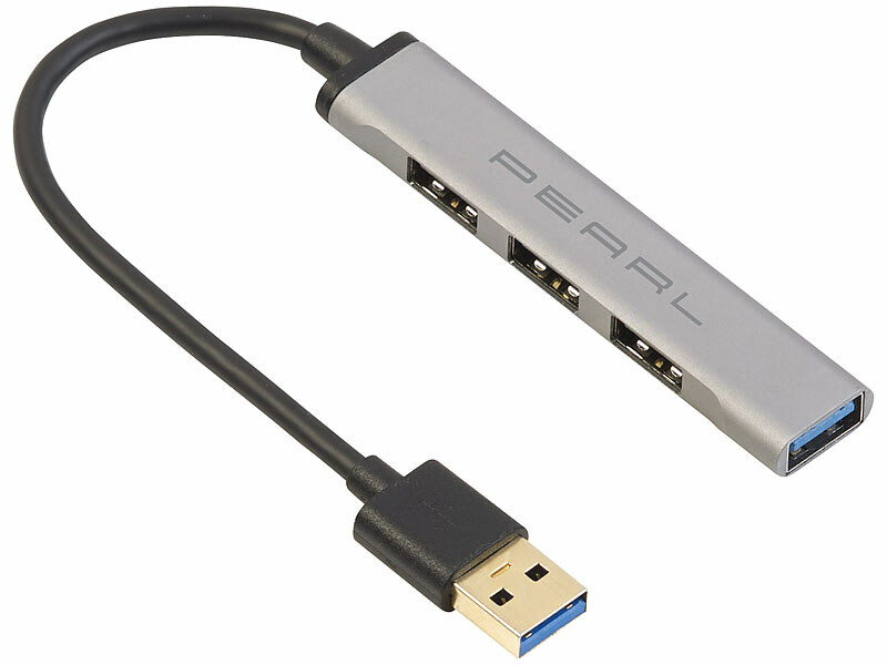 Hub USB passif avec 3 ports USB 2.0 et 1 port USB 3.0