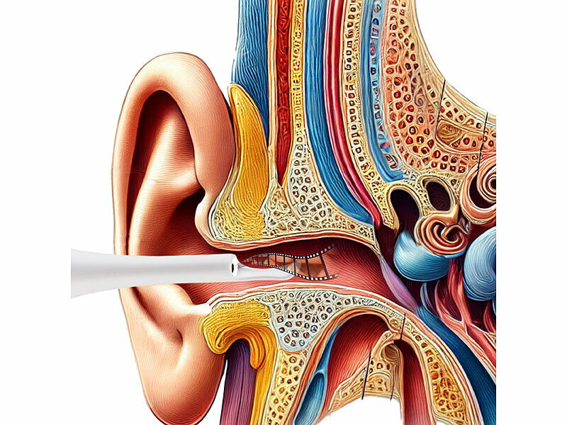 Nettoyeur d'oreille connecté rechargeable WOR-300 avec caméra 5 Mpx