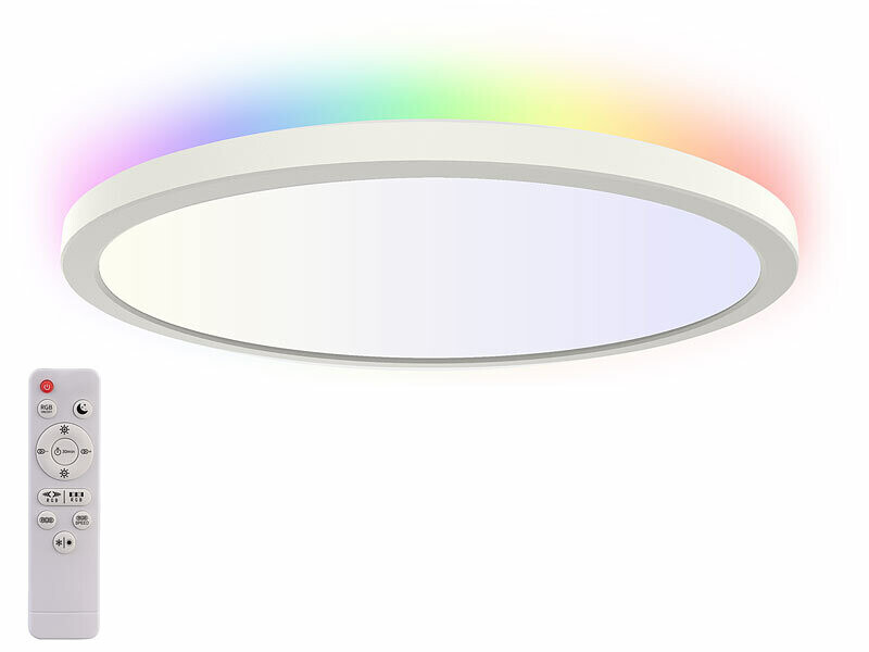 Plafonnier LED Pivotant 40W B.K.Licht Avec Télécommande CCT Et Minuterie - Neuf