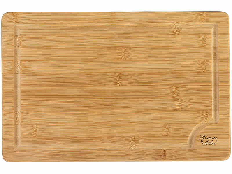 Planche à découper en bambou 38 x 25 cm, Accessoires de découpe