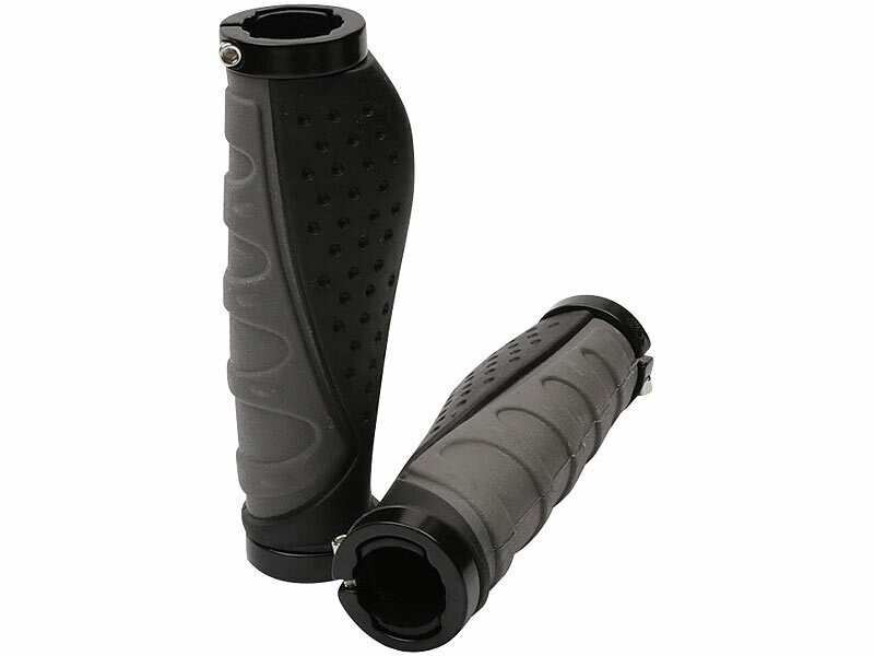 Poignées Vélo Boloromo Lock-On Ergonomiques - Noir/Bleu - 22 Mm