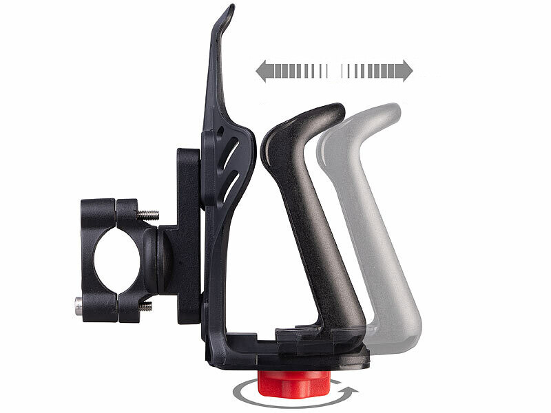Porte-bidon Vélo Réglable - Support Montable Sur Guidon, Compatible Cadre 20-35 Mm, Pour Route Et VTT - 11