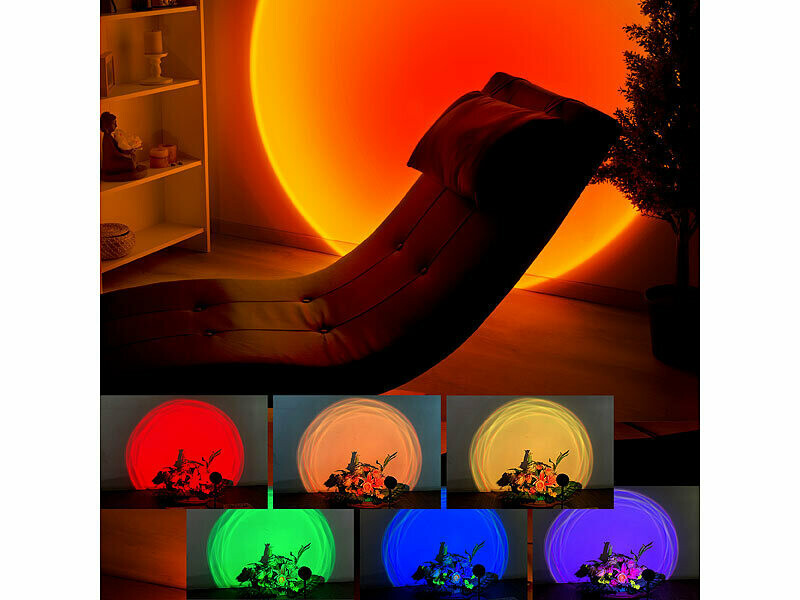 10€83 sur Lampe de Projecteur LED Coucher de Soleil Éclairage Ambiant -  Achat & prix