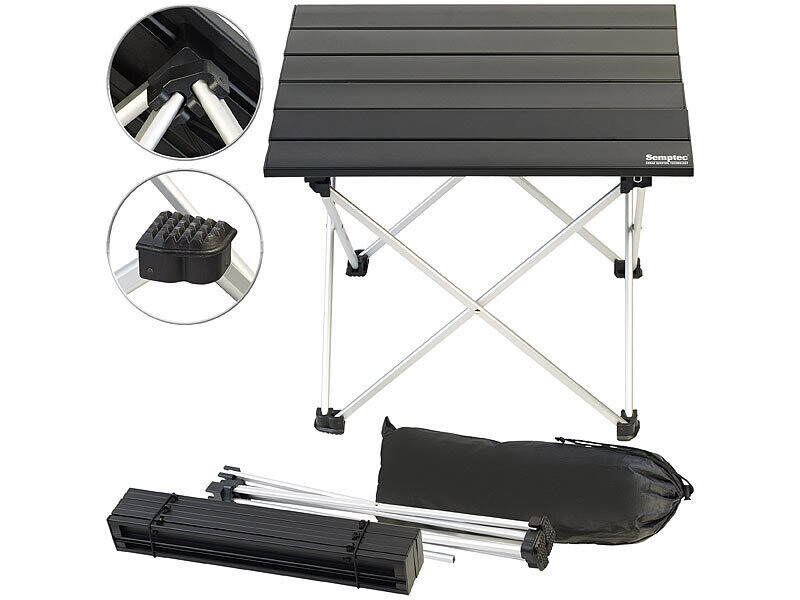 Table pliante portable, table de camping en aluminium, outdoor, petite table  de