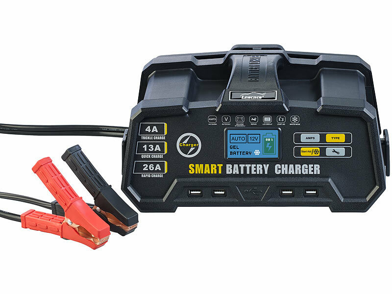Chargeur pour batterie plomb 6V, 12V, 24V 4A