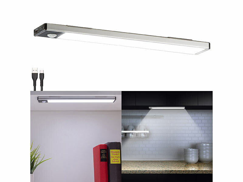 Barre LED 50cm Blanc Neutre avec Capteur Mouvement Allumage Automatique