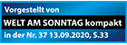 WELT AM SONNTAG kompakt